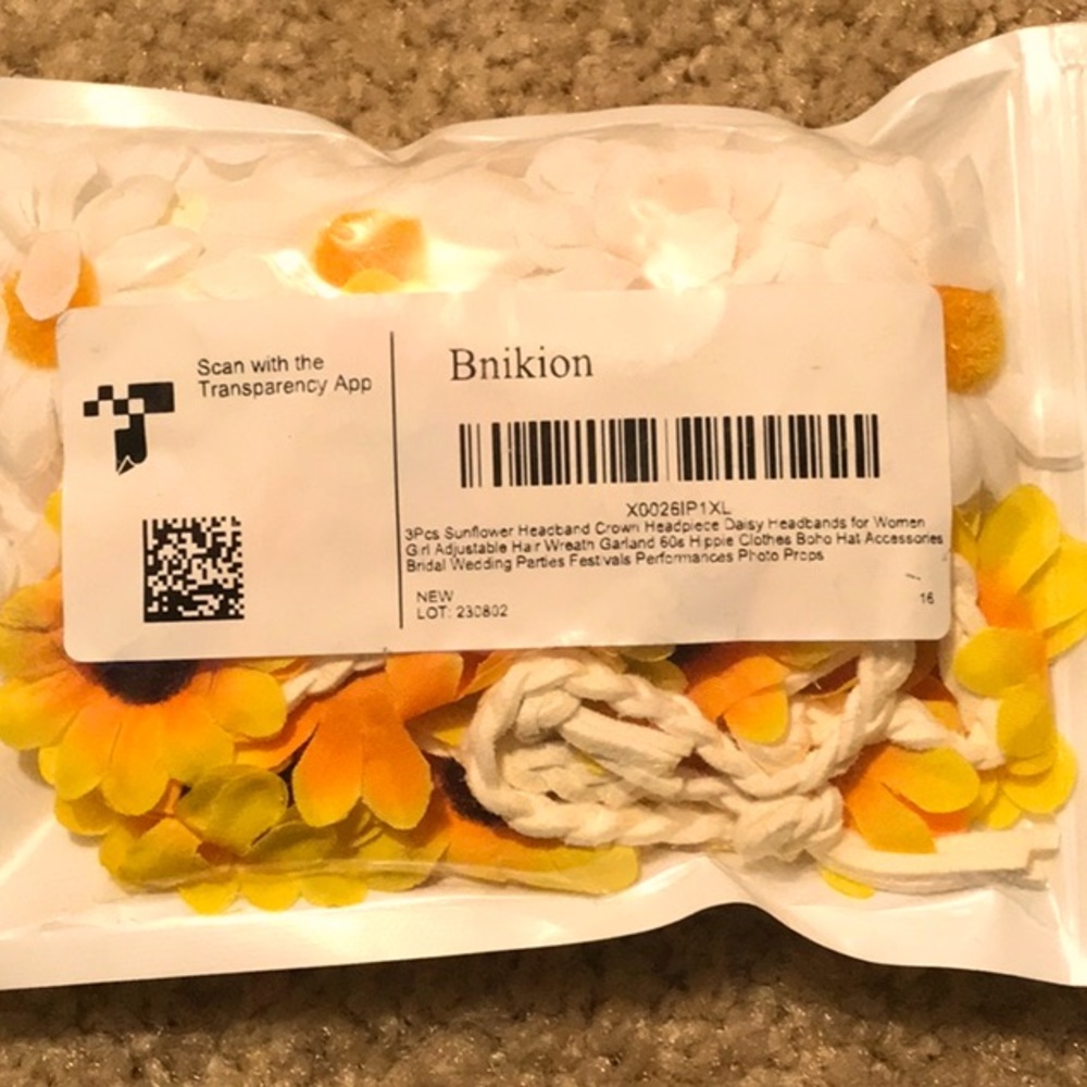 3 pcs sunflower headband